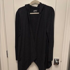 Black Hooded Cardigan, Style & Co., XL
